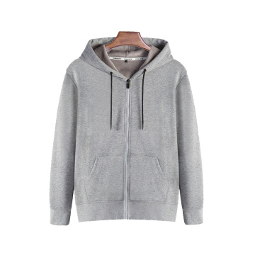 Großhandel Plain Reißverschluss Hoodie Unisex Zip Up Hoodie